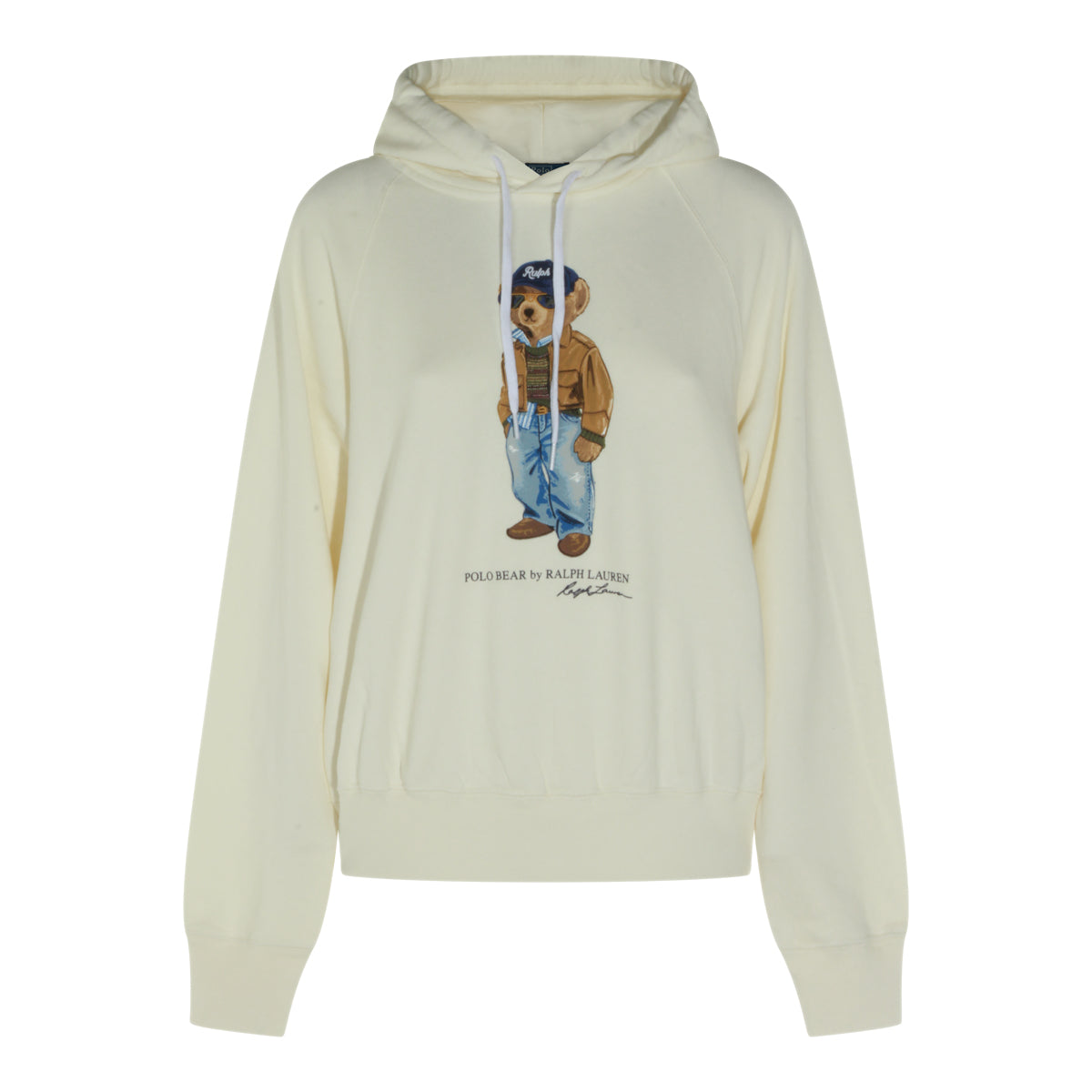 WARM WHITE COTTON SWEATSHIRT