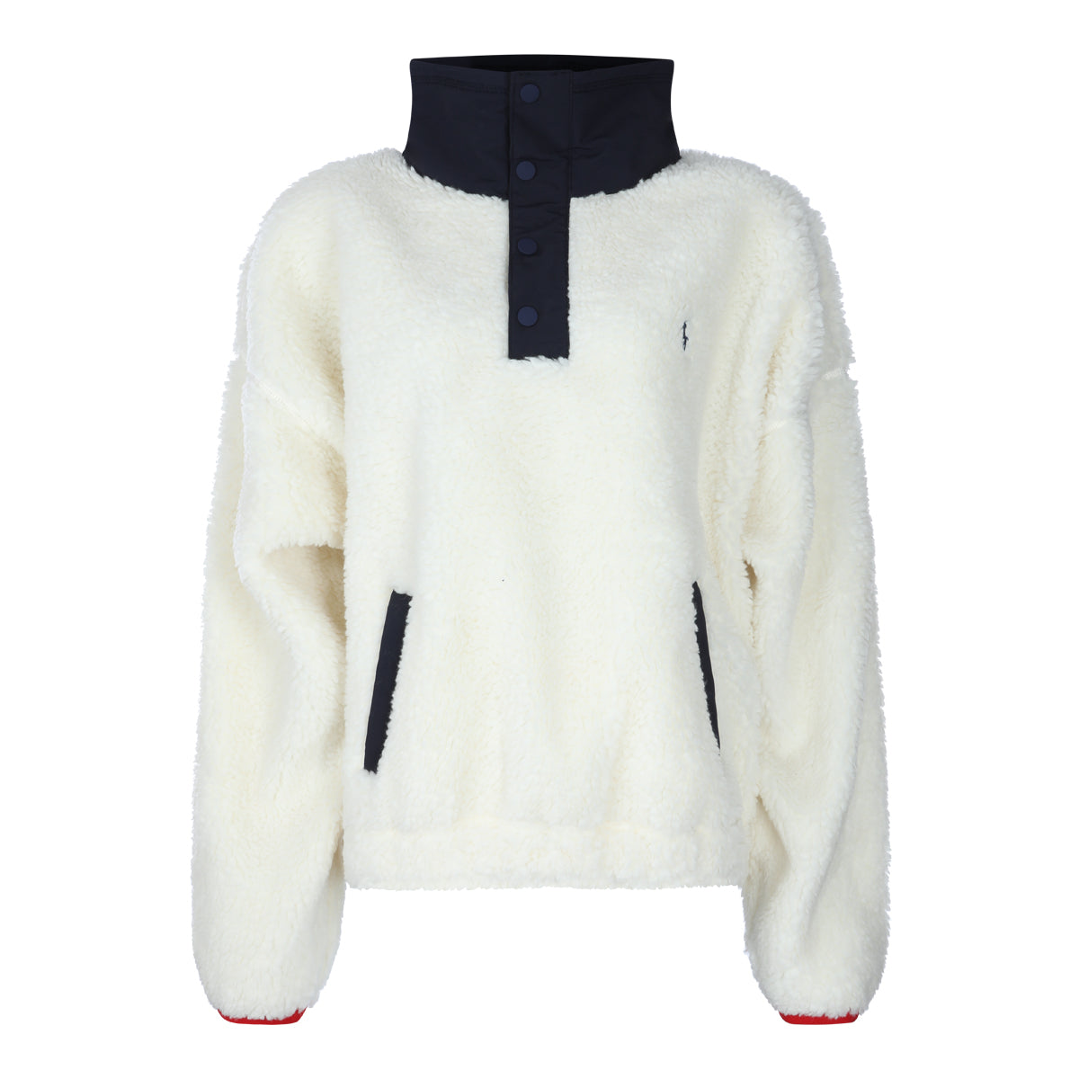CREAM AND BLACK SWEATER