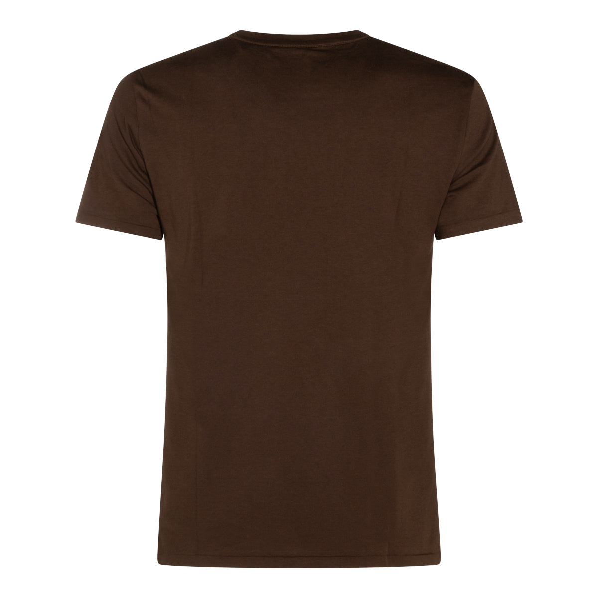 BROWN COTTON T-SHIRT