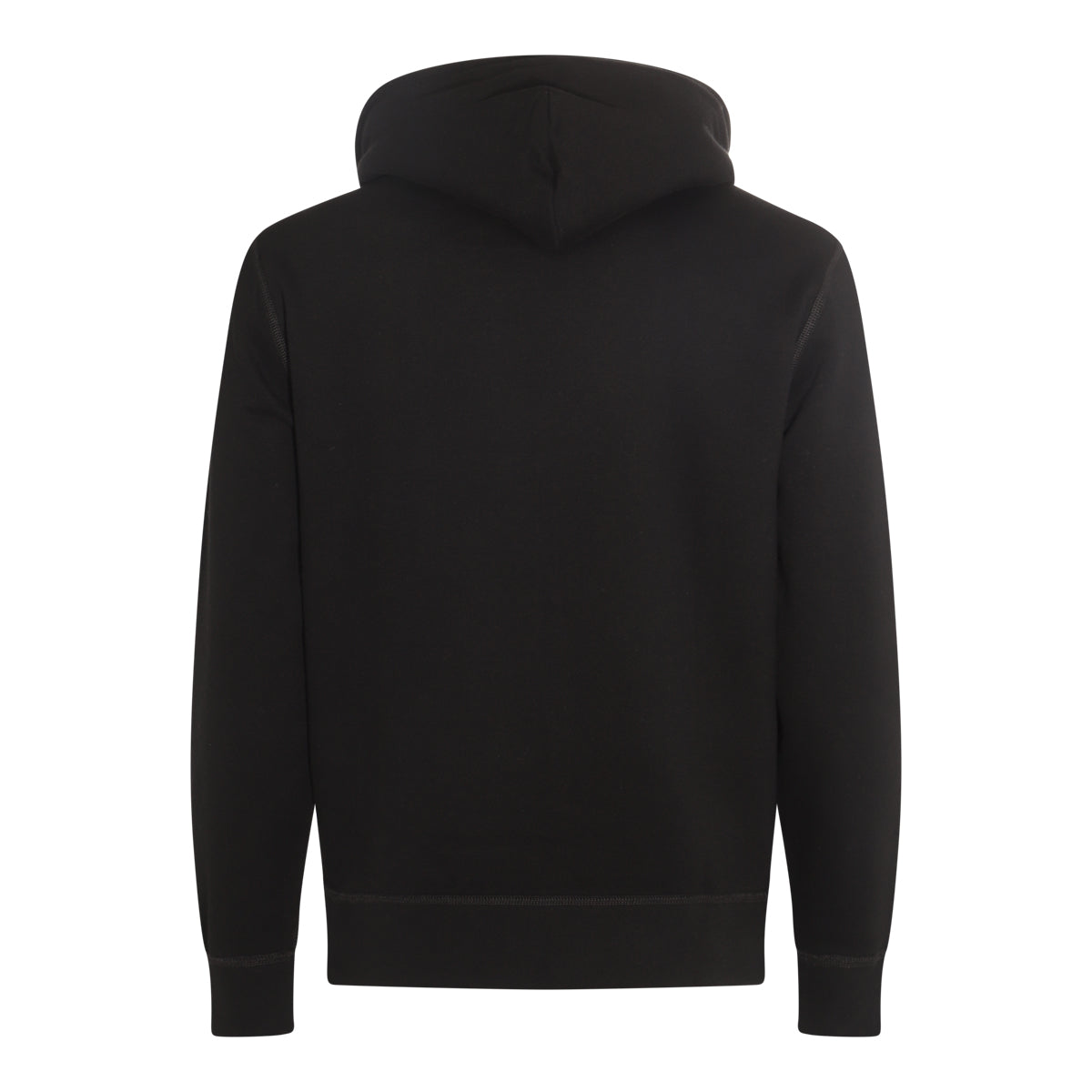 BLACK COTTON SWEATSHIRT