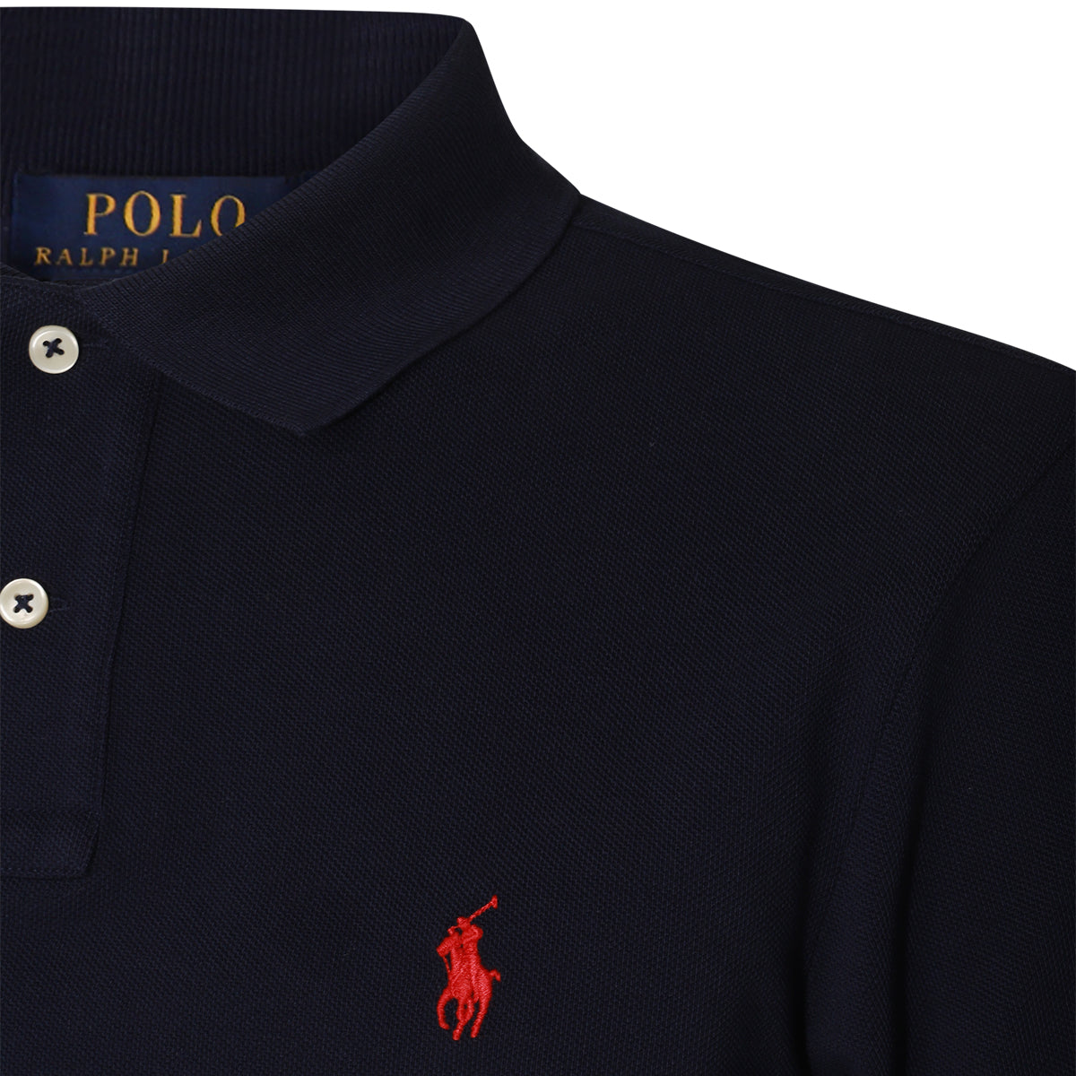 DARK BLUE COTTON POLO SHIRT
