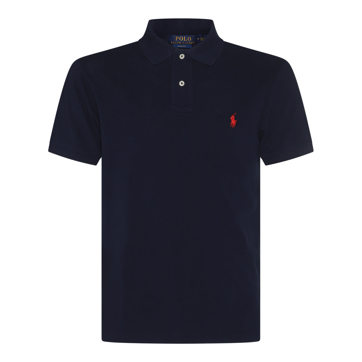 DARK BLUE COTTON POLO SHIRT