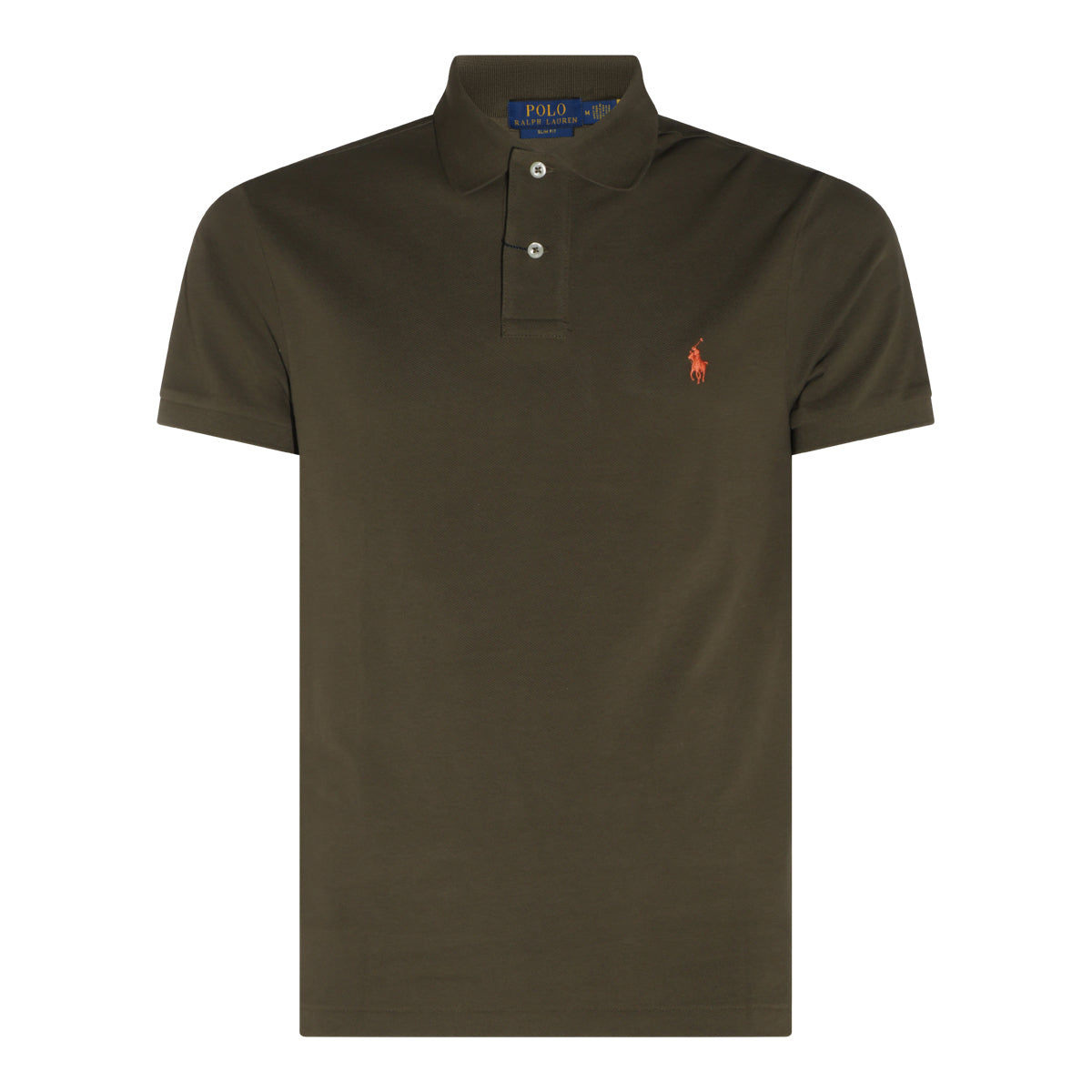 DARK GREEN COTTON POLO SHIRT