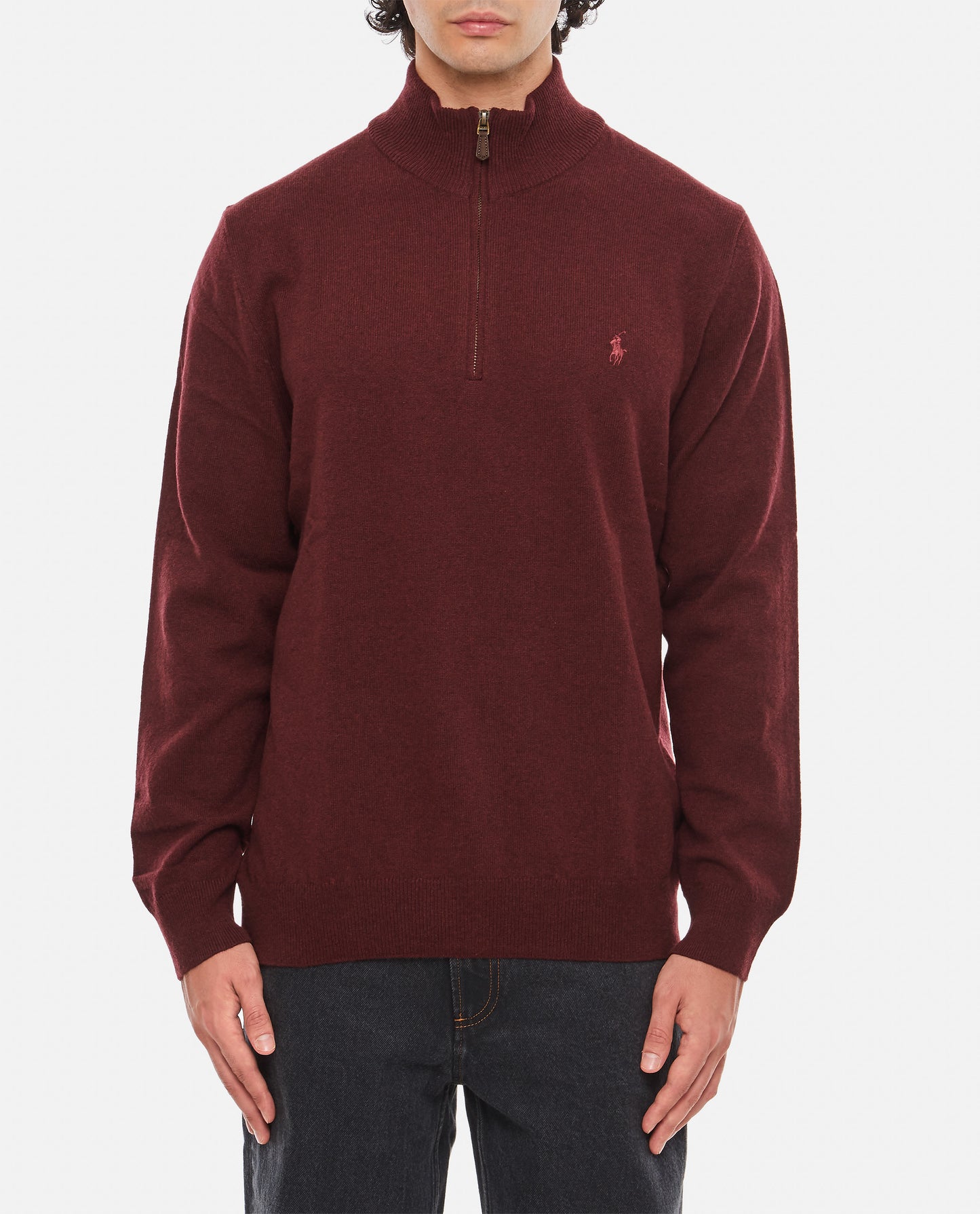 HALF-ZIP WOOL PULLOVER