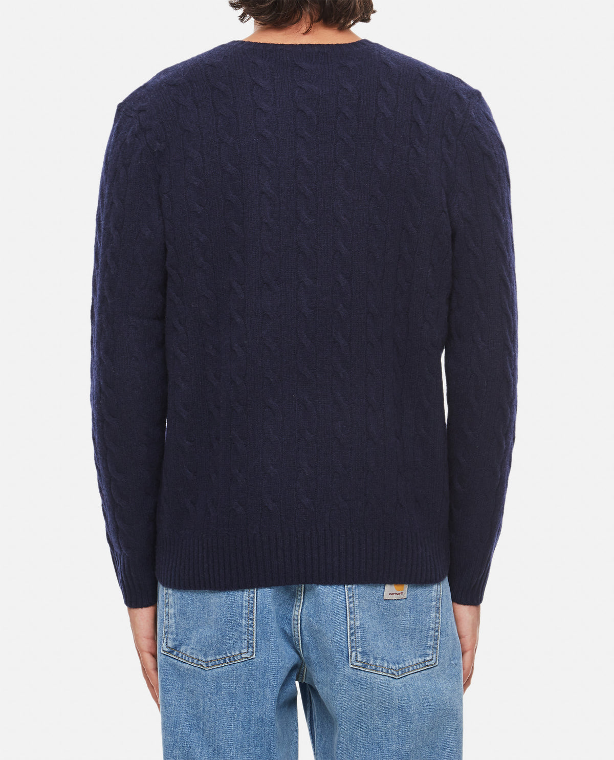 CABLE KNIT WOOL CASHMERE JUMPER