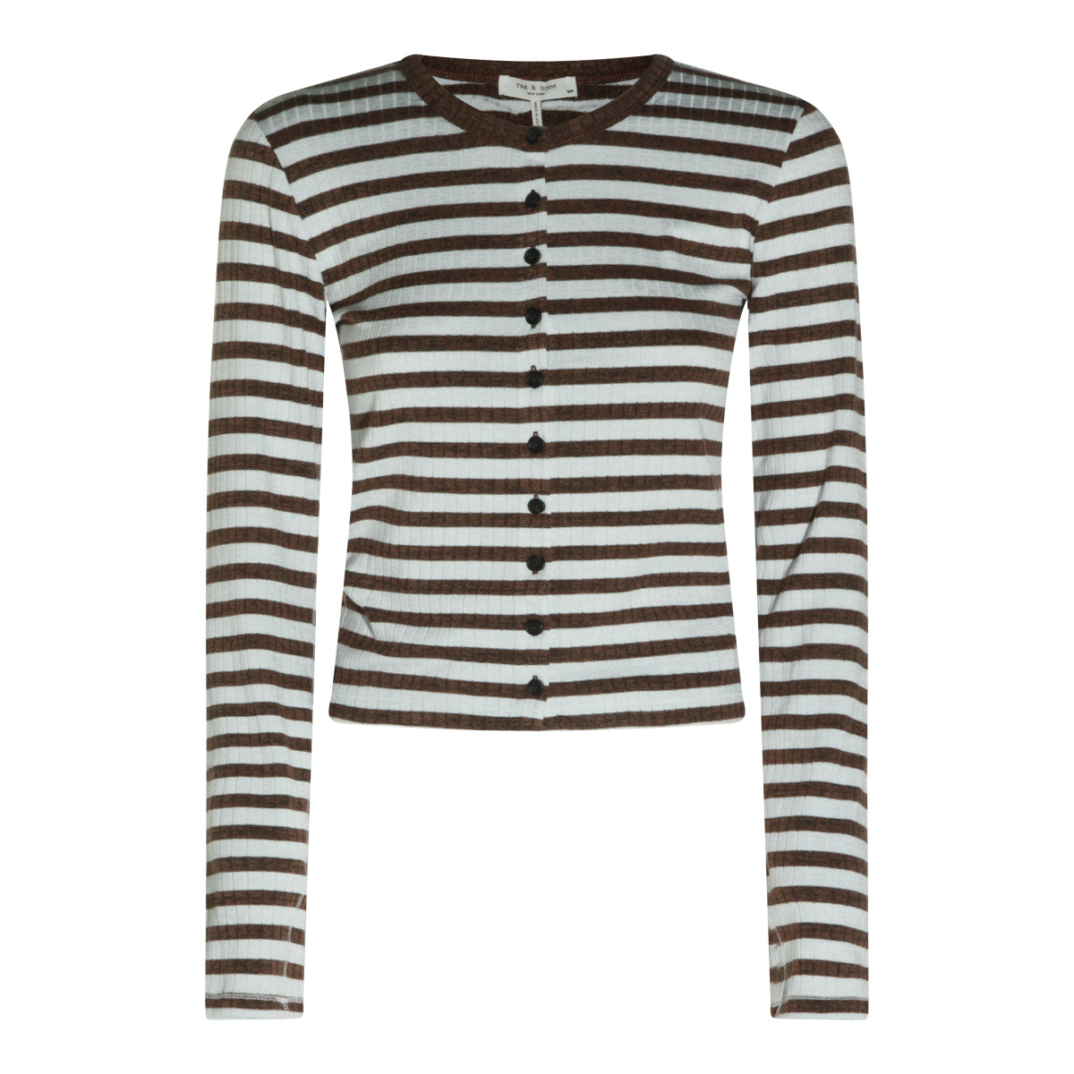 COCOA COTTON STRIPED CARDIGAN