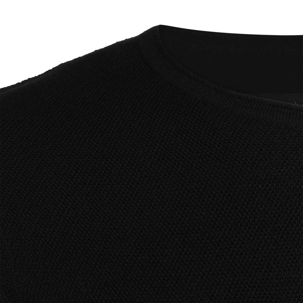 BLACK WOOL SWEATER