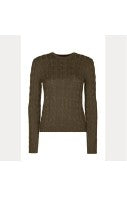 CABLE KNIT  CREWNECK PULLOVER