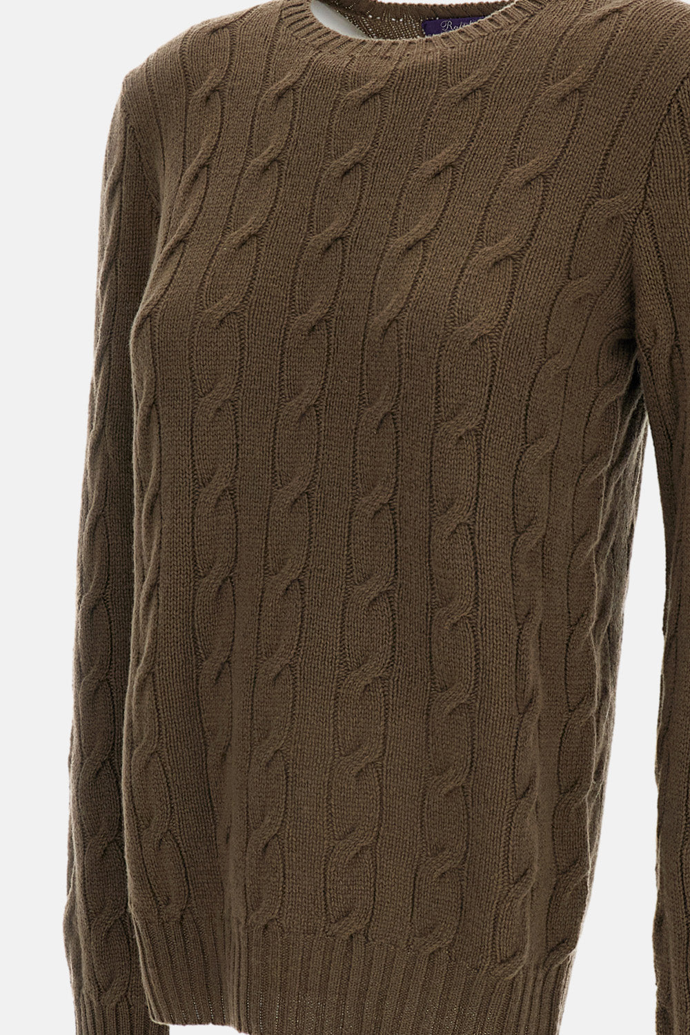 CREWNECK CANLE KNIT PULLOVER