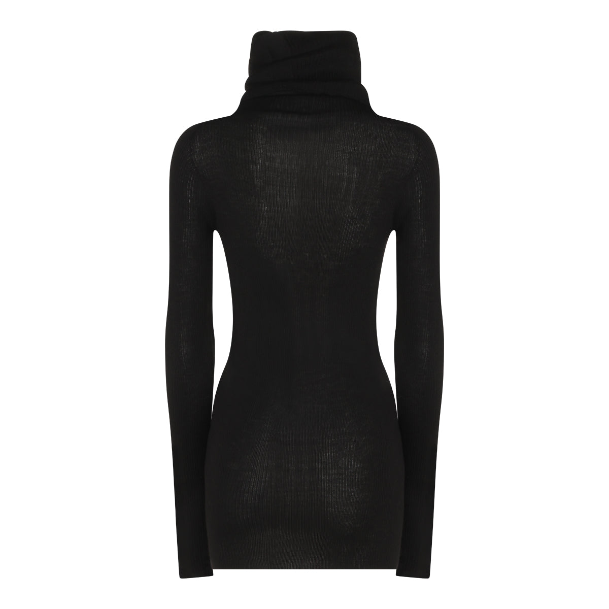 BLACK VIRGIN WOOL SWEATER