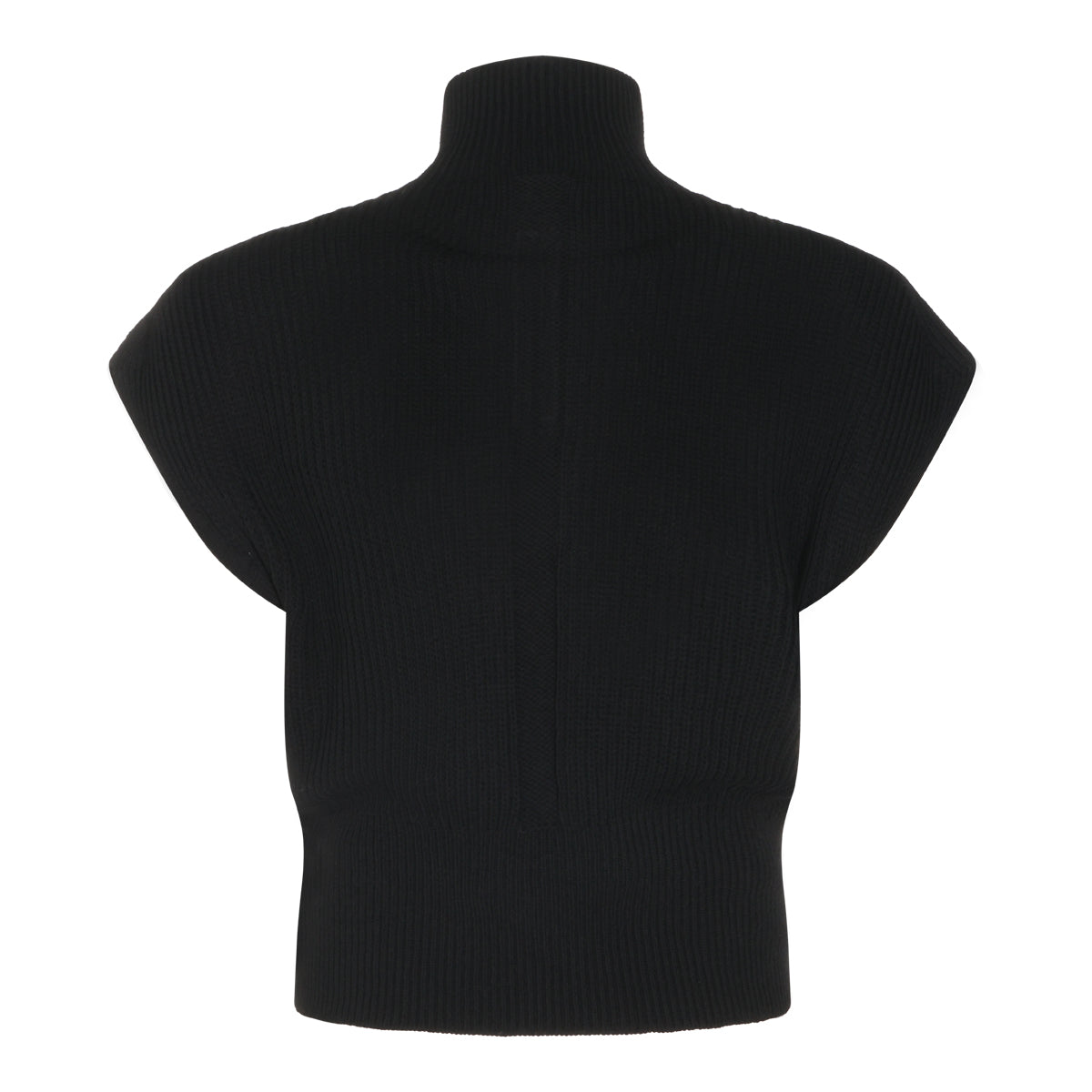 BLACK WOOL KNITWEAR