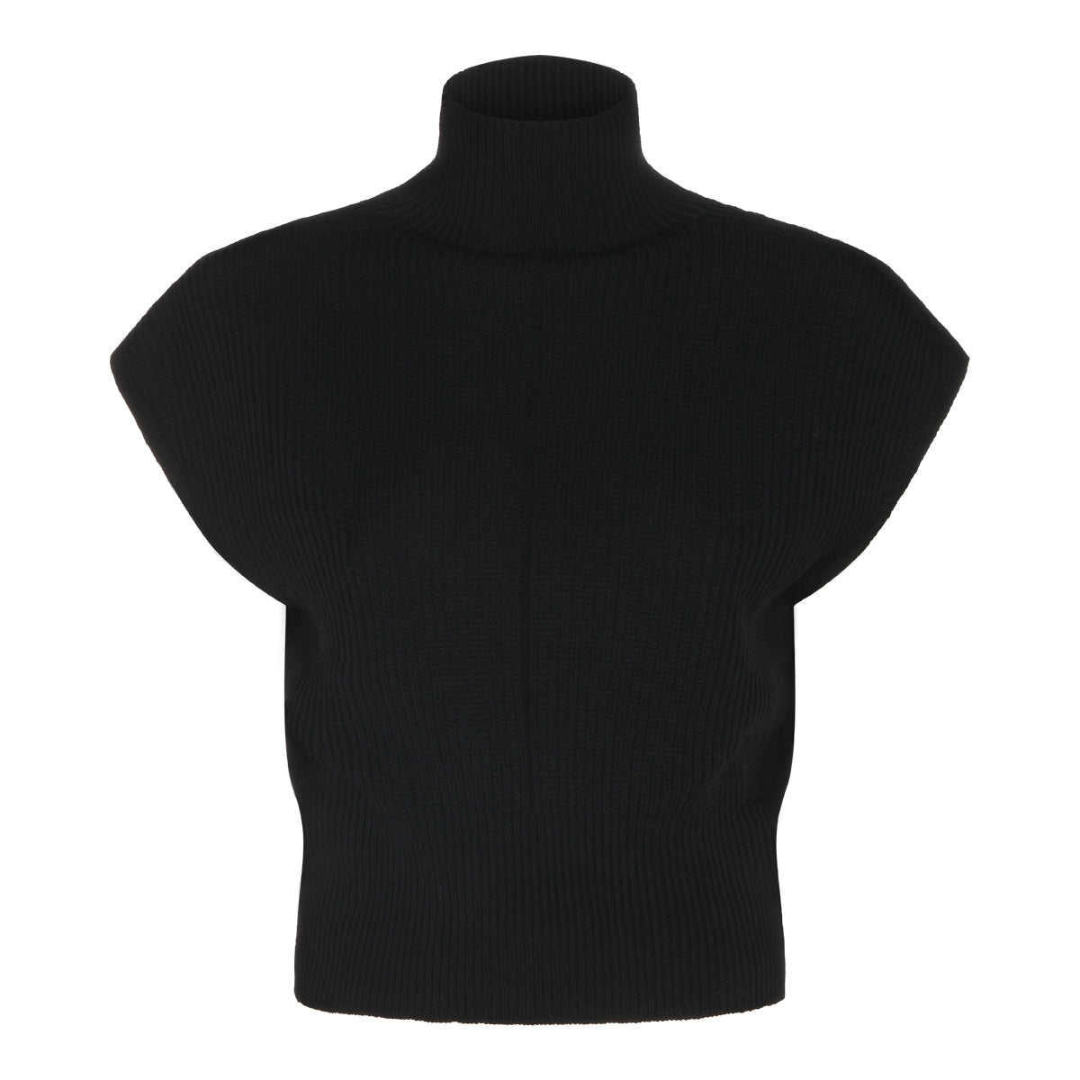 BLACK WOOL KNITWEAR