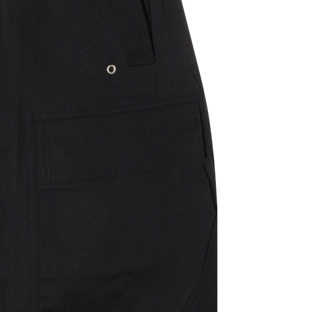 BLACK COTTON CARGOBELA PANTS