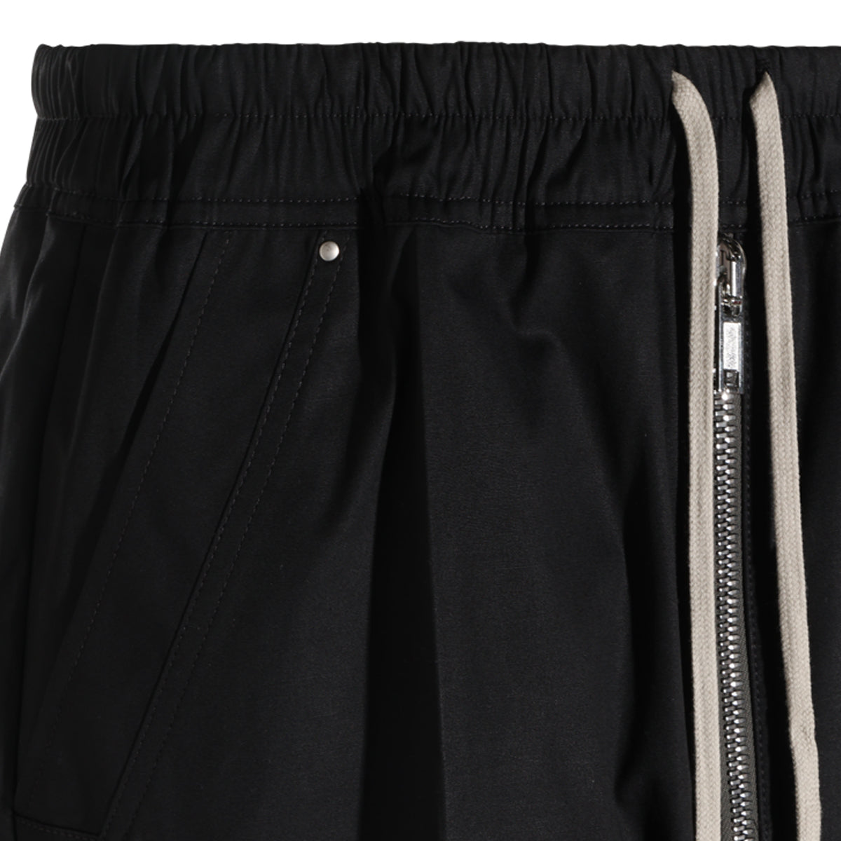 BLACK COTTON STRETCH BELA PANTS
