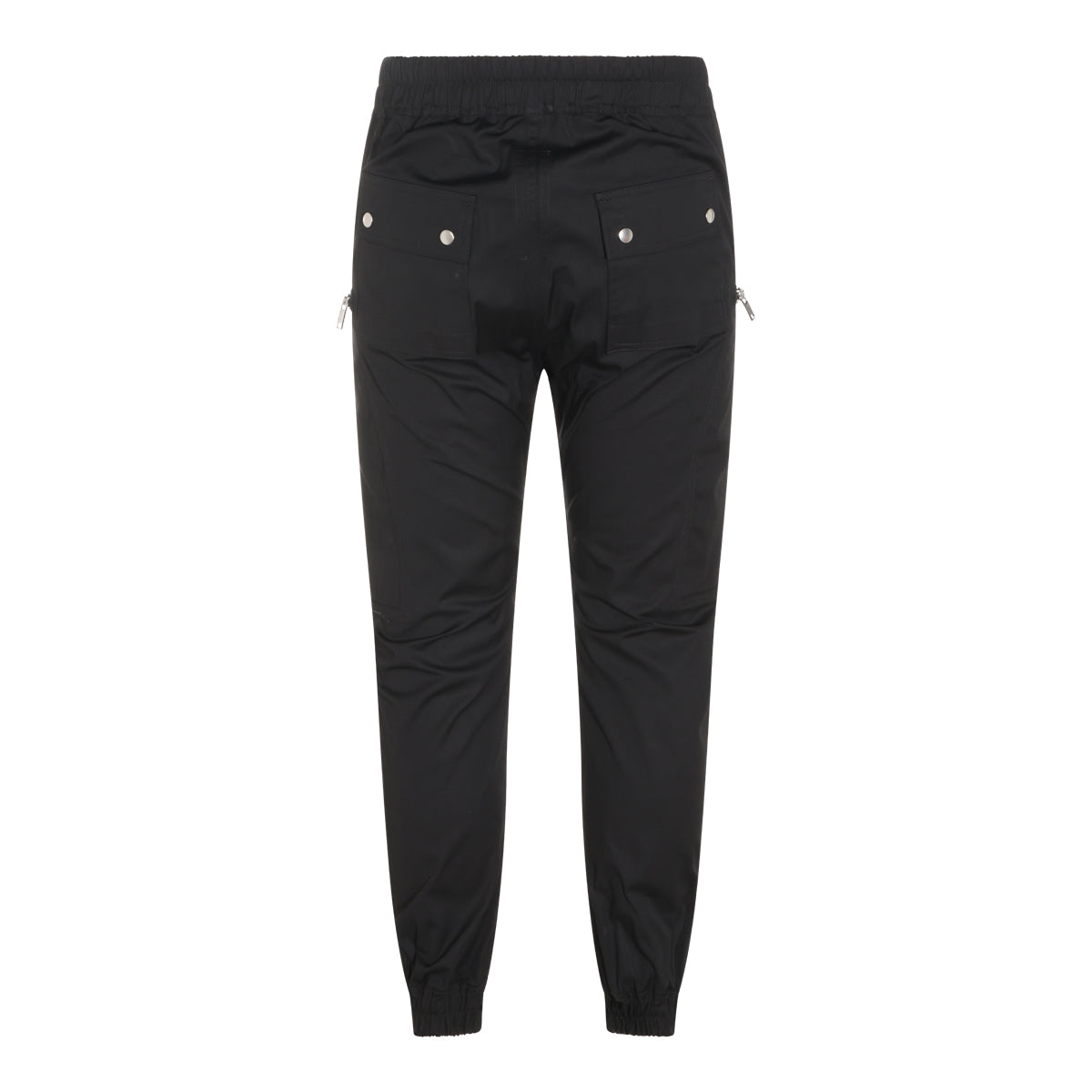 BLACK COTTON STRETCH HEIZER CARGO PANTS