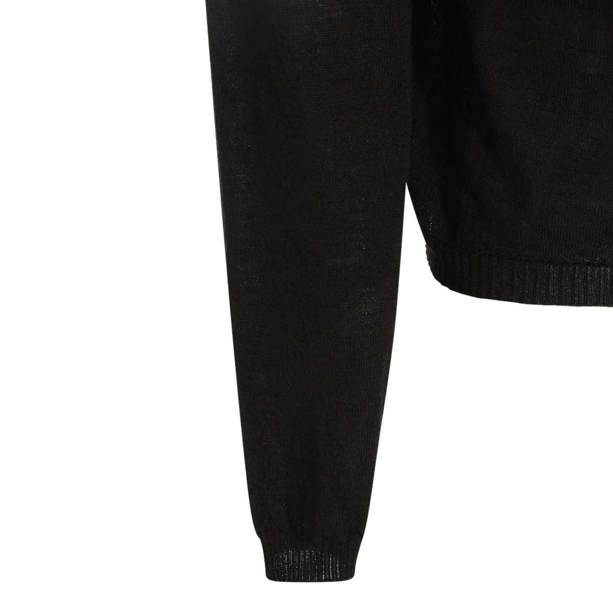 BLACK WOOL KNITWEAR