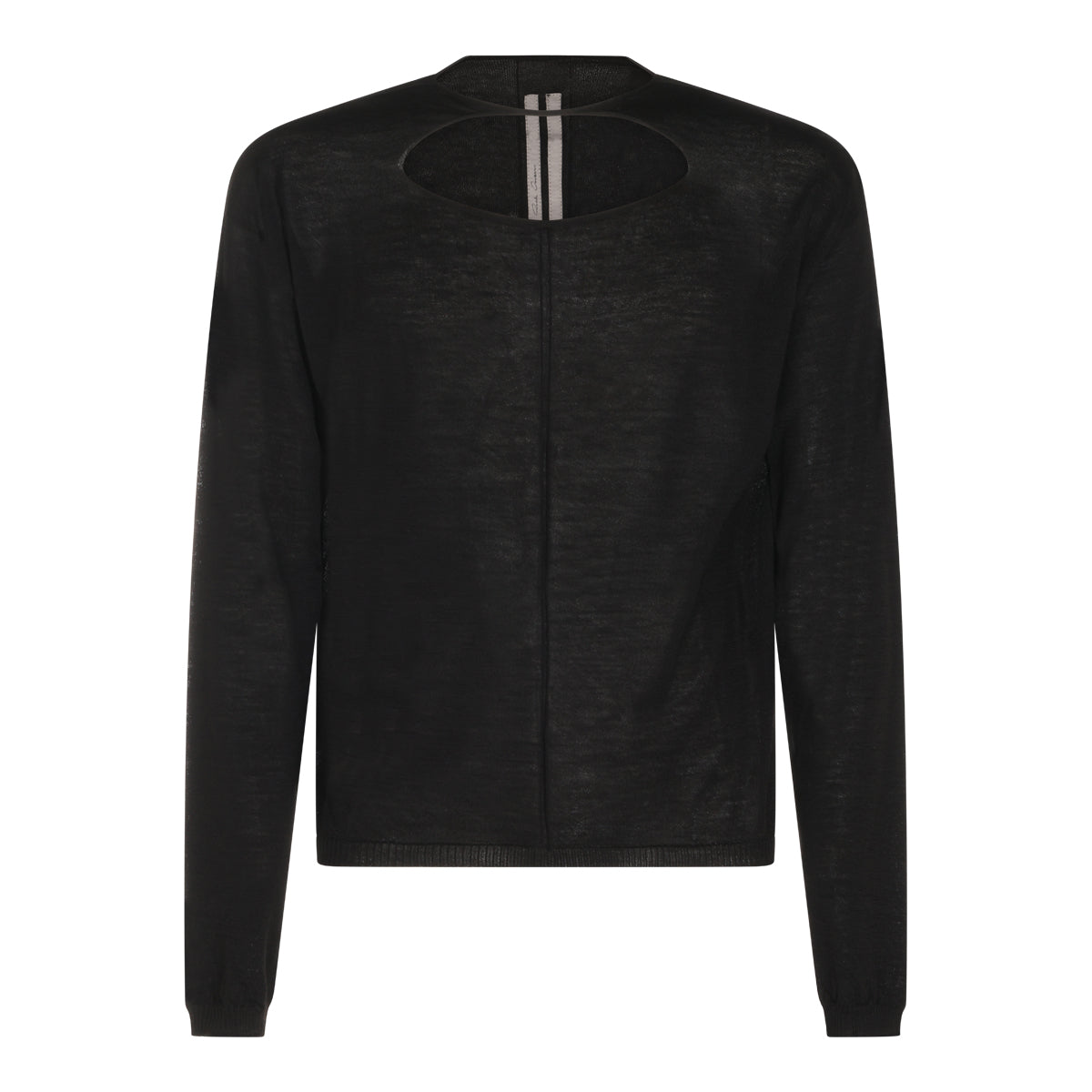BLACK WOOL KNITWEAR