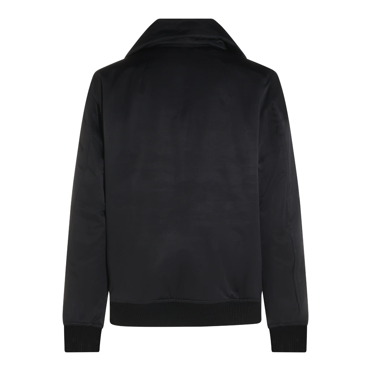 BLACK COTTON BLEND DRACUFLIGHT CASUAL JACKET
