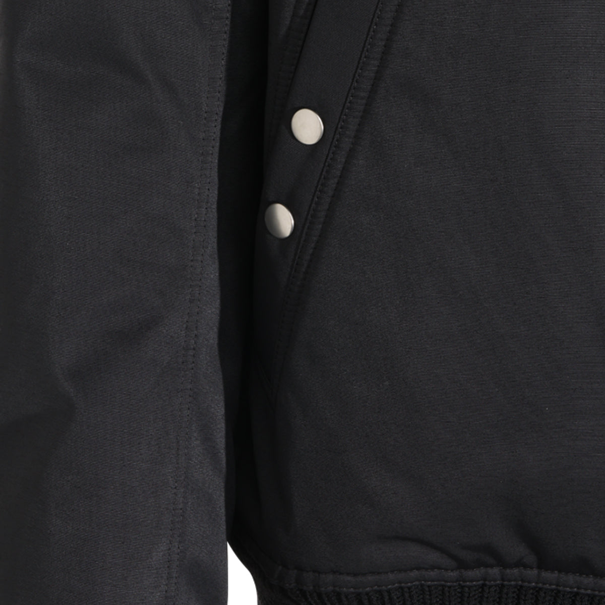 BLACK COTTON BLEND DRACUFLIGHT CASUAL JACKET