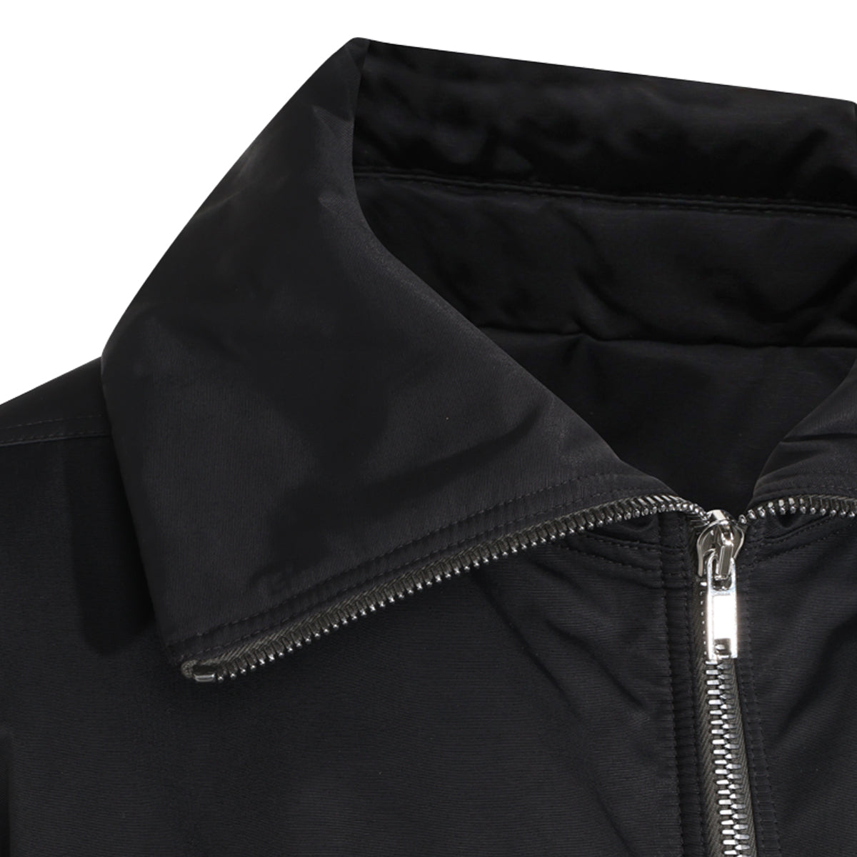 BLACK COTTON BLEND DRACUFLIGHT CASUAL JACKET