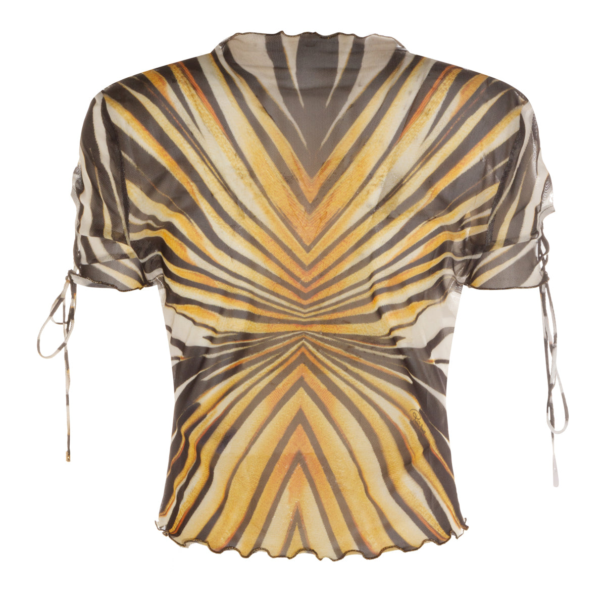 BLACK AND GOLD LACE TOP