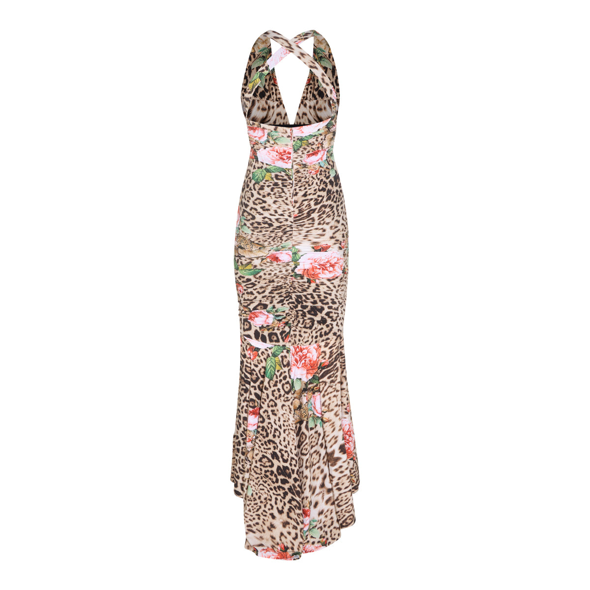 NATURAL PRINT DRESS