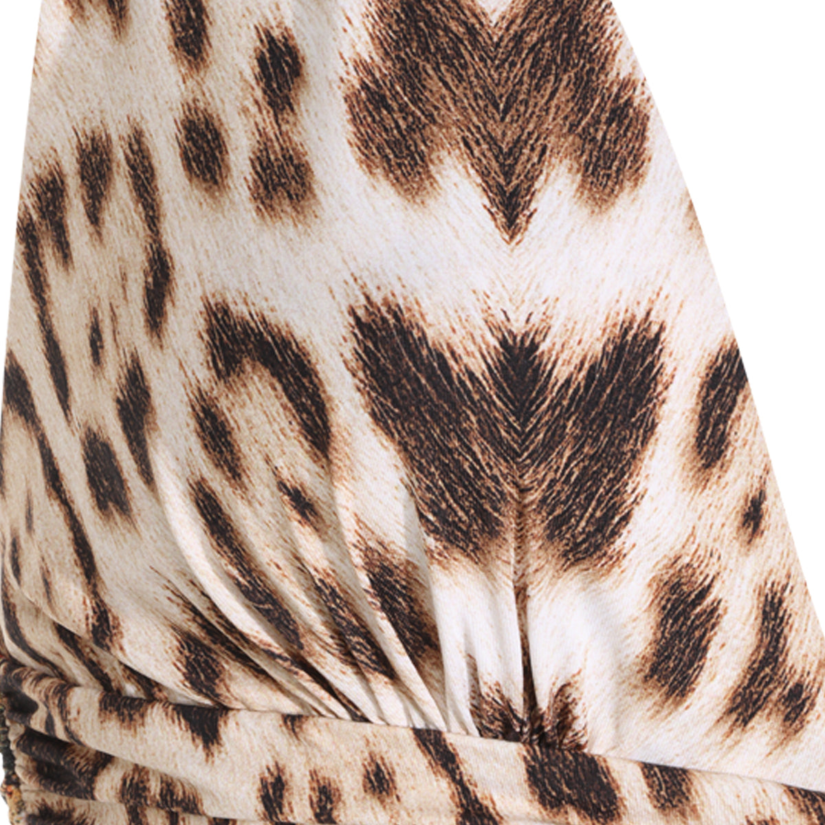 NATURAL PRINT DRESS