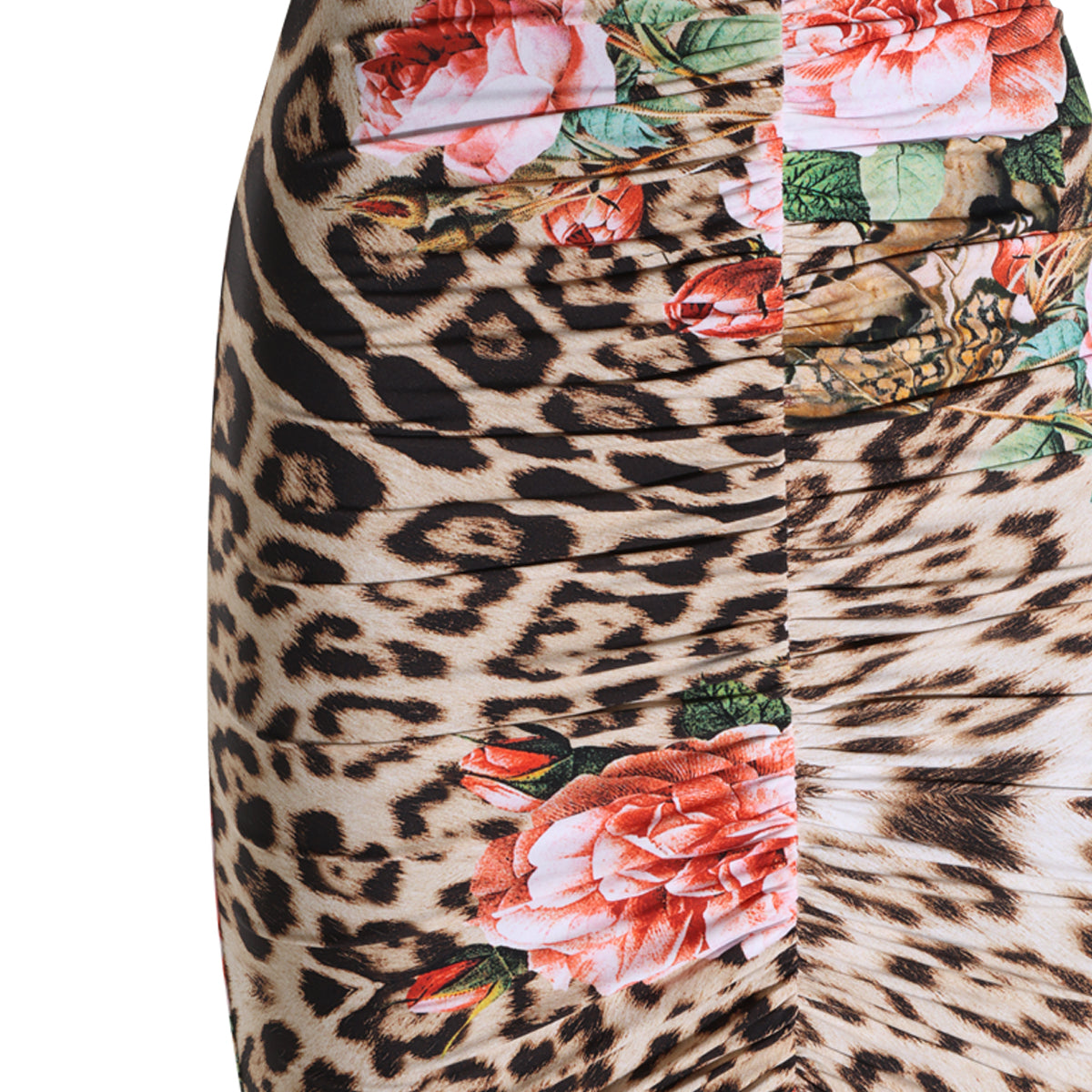 NATURAL PRINT DRESS