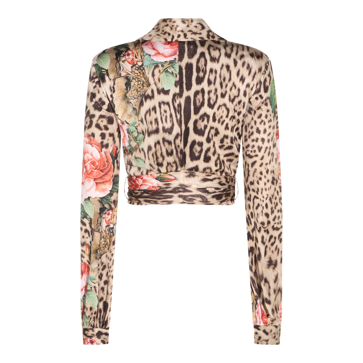 NATURAL VISCOSE ANIMALIER SHIRT