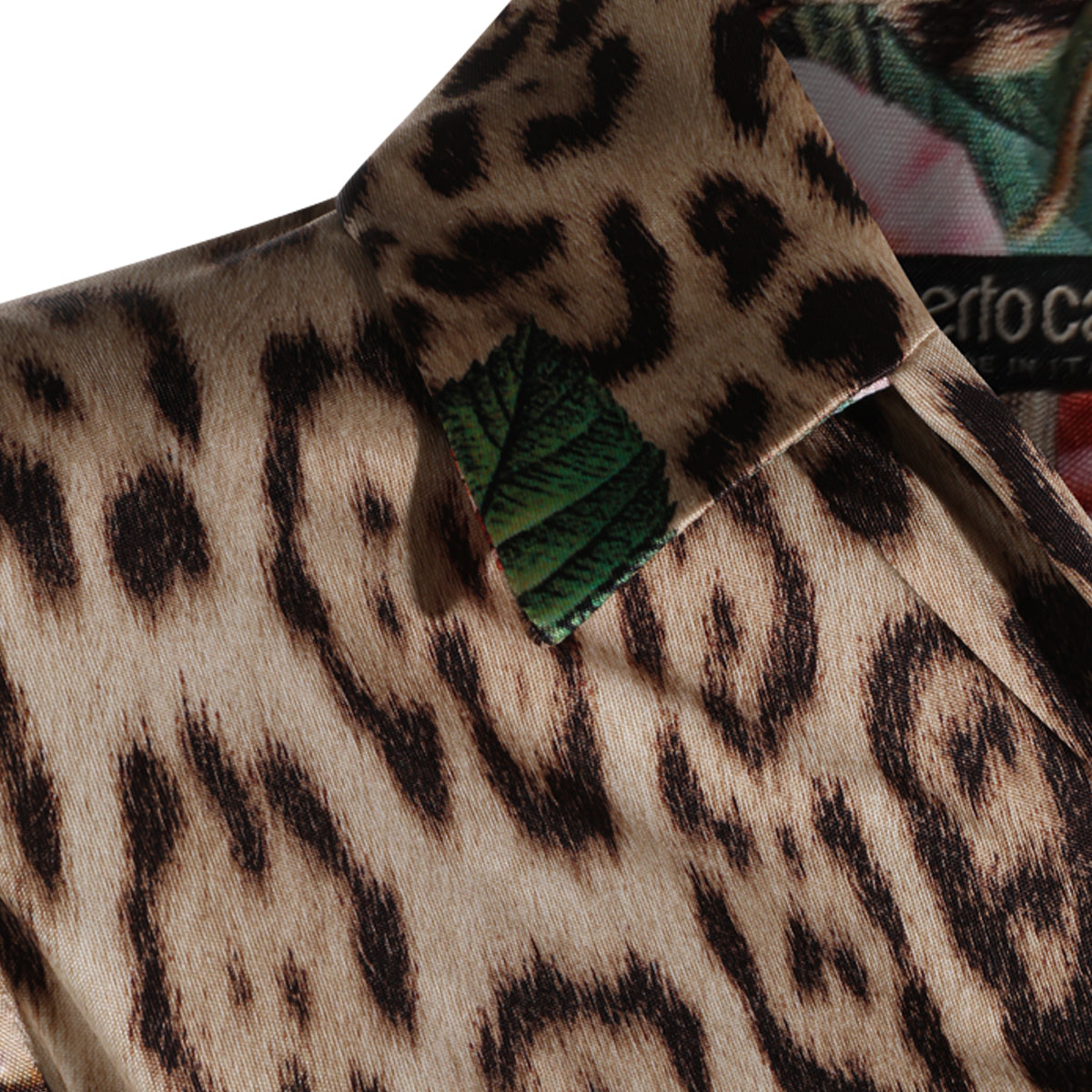 NATURAL VISCOSE ANIMALIER SHIRT