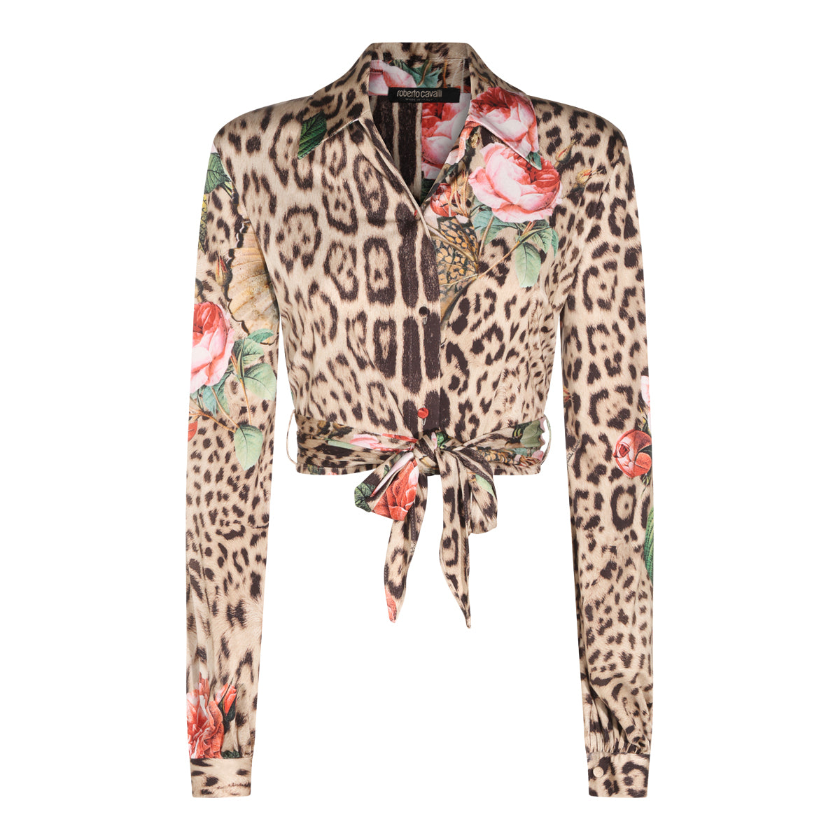 NATURAL VISCOSE ANIMALIER SHIRT