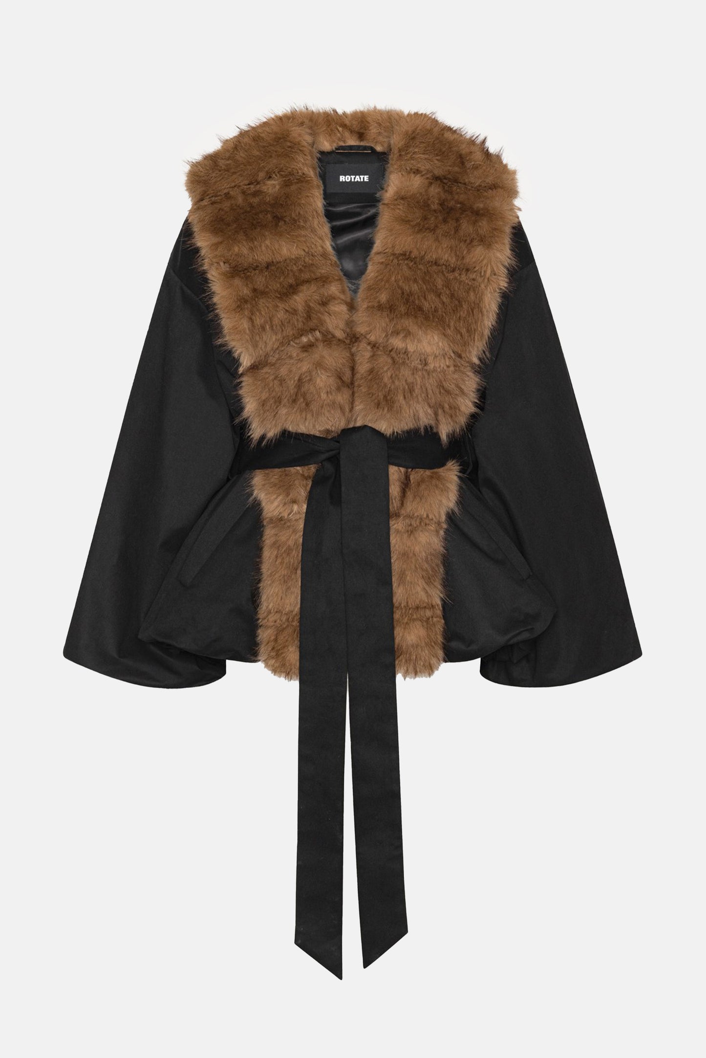 FAUX FUR COLLAR JACKET