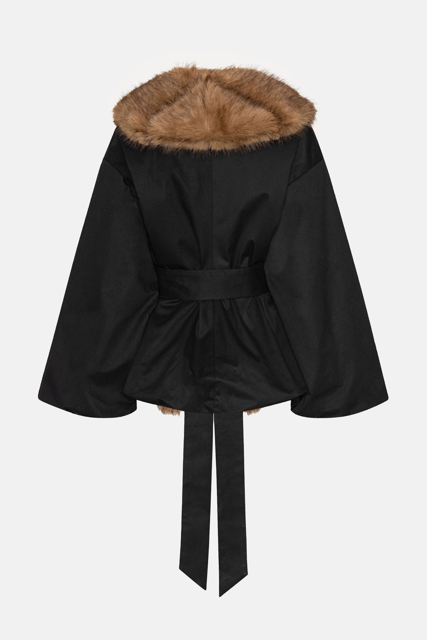 FAUX FUR COLLAR JACKET
