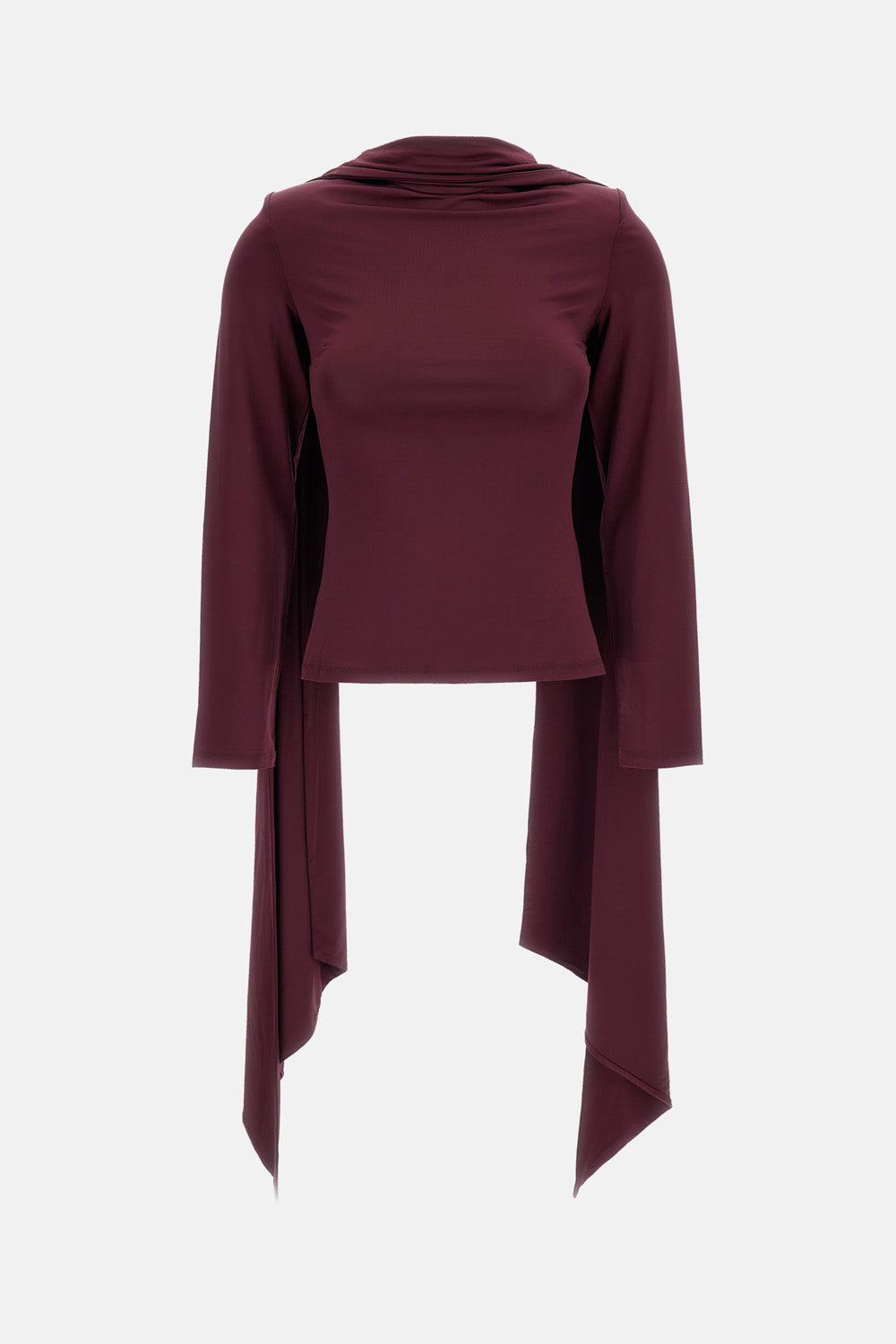 LONG-SLEEVED SCARF TOP