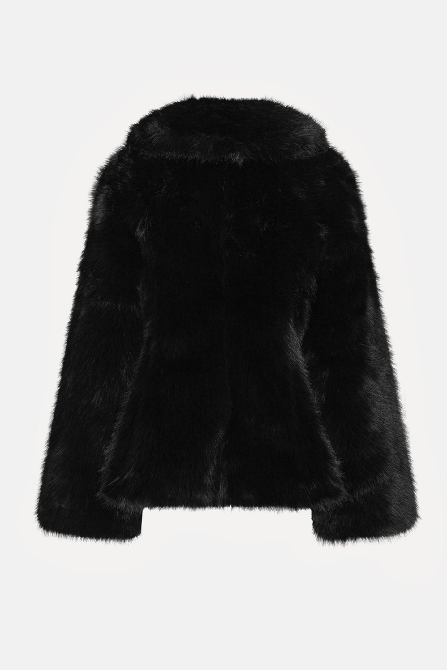 FAUX FUR FLARED JACKET