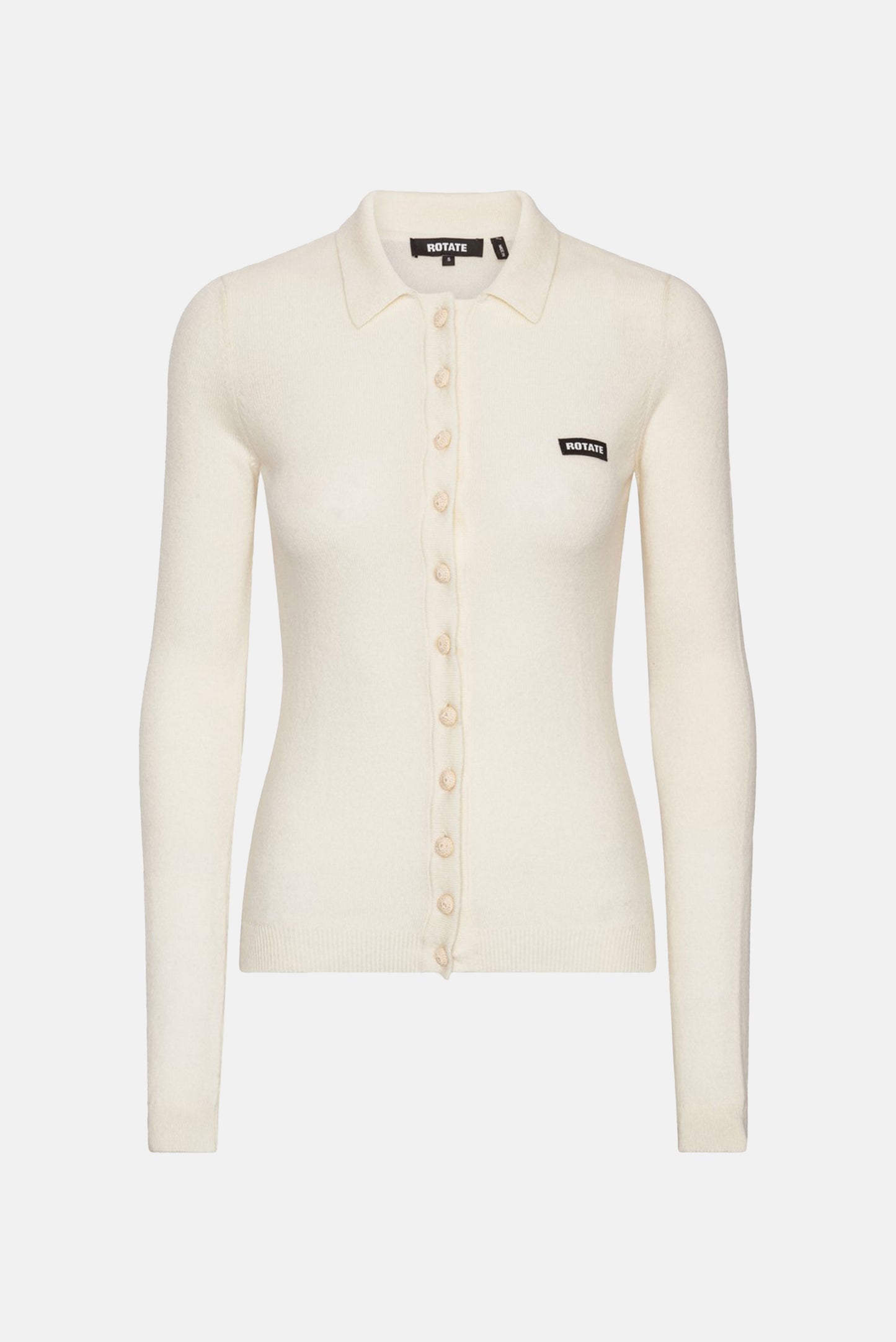 KNITTED POLO TOP