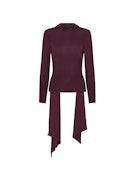 LONG-SLEEVED SCARF TOP