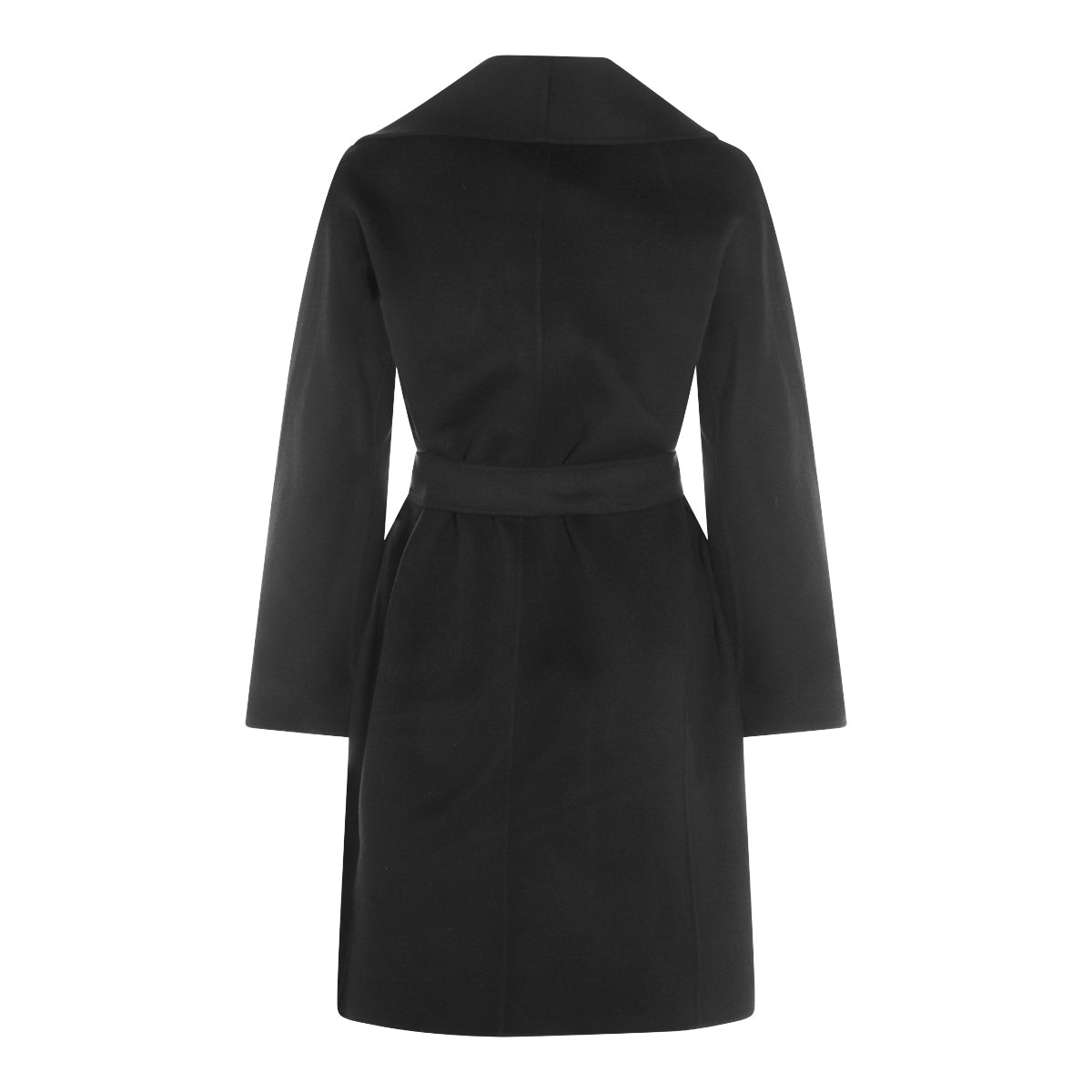 BLACK VIRGIN WOOL MESSI COAT