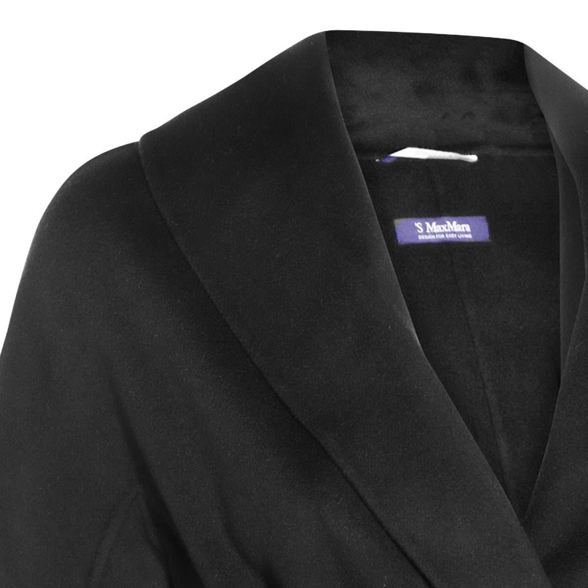 BLACK VIRGIN WOOL MESSI COAT