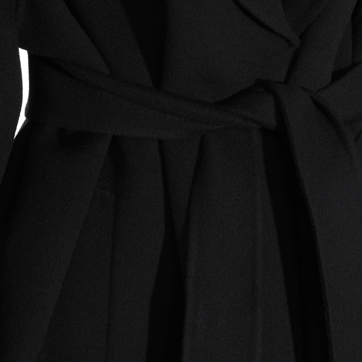 BLACK WOOL PENELOPE COAT