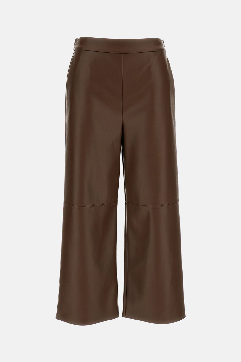 COATED JERSEY CROPPED TROUSERS