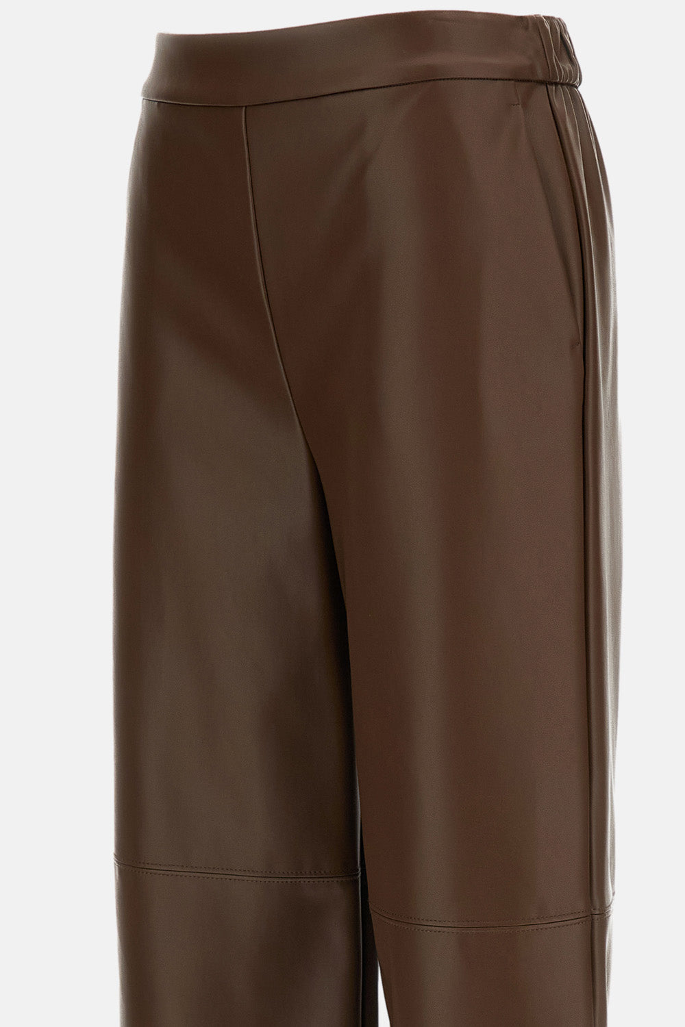 COATED JERSEY CROPPED TROUSERS