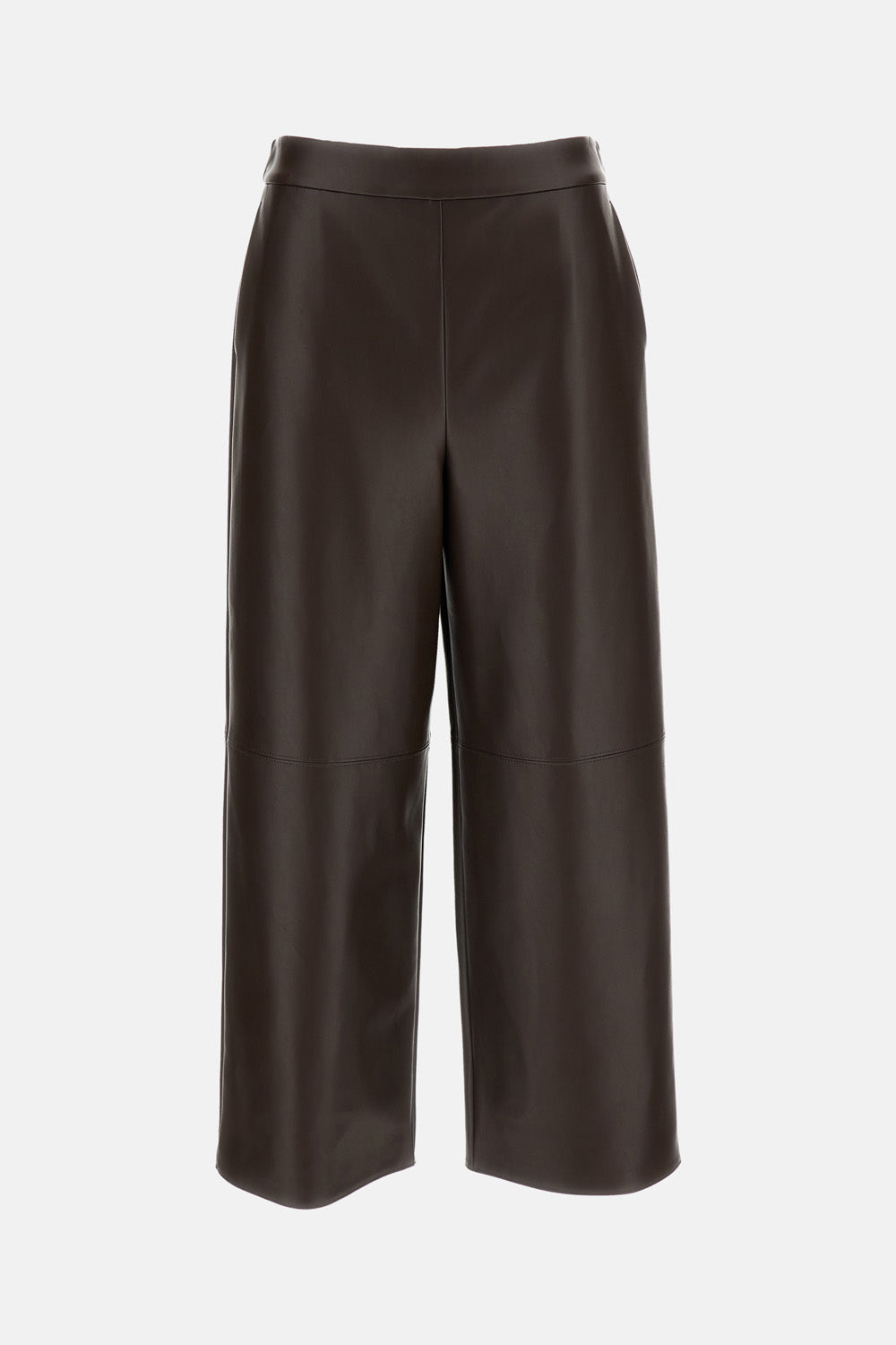 COATED JERSEY CROPPED TROUSERS