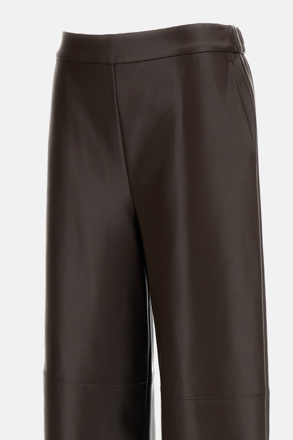 COATED JERSEY CROPPED TROUSERS