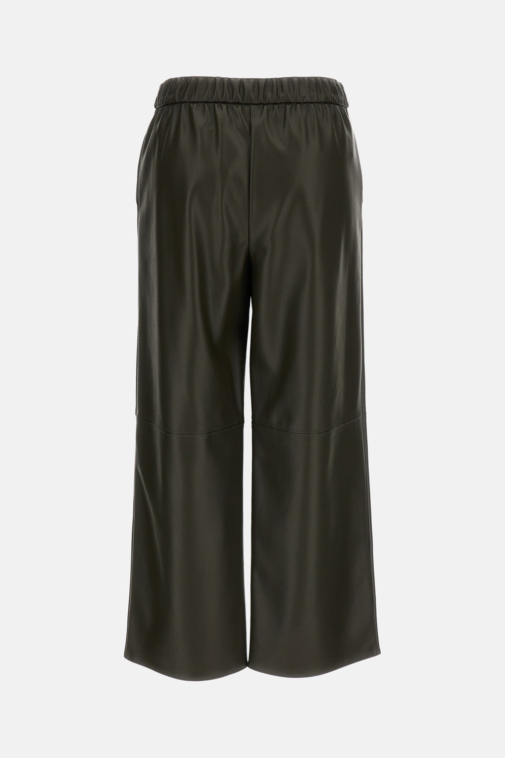 COATED JERSEY CROPPED TROUSERS