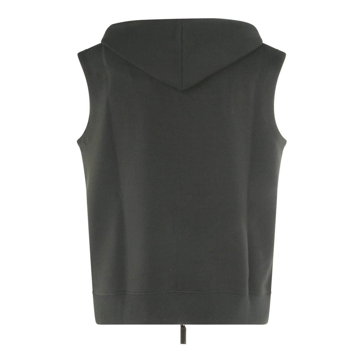 GREY COTTON BLEND BALLO VEST SWEATSHIRT