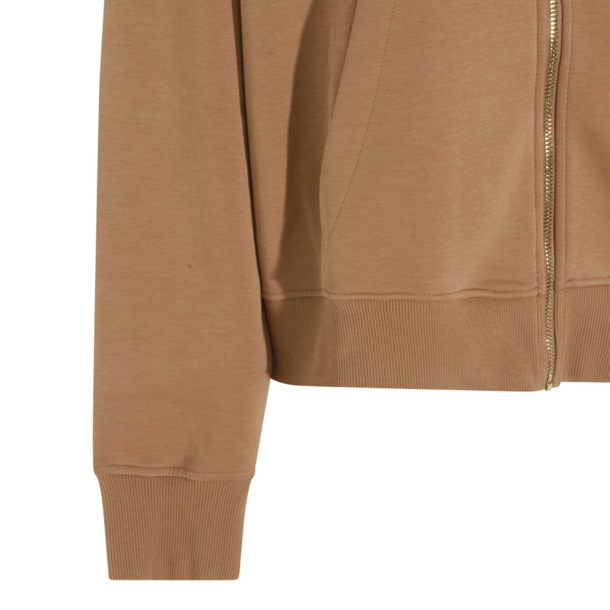 CAMEL COTTON BLEND MAREA SWEATSHIRT