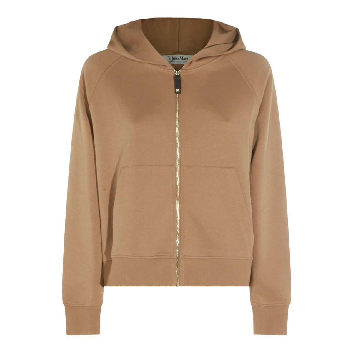 CAMEL COTTON BLEND MAREA SWEATSHIRT
