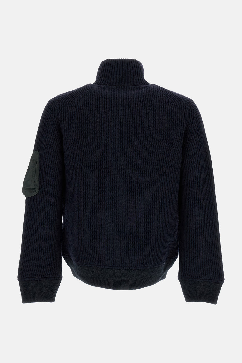 WOOL KNIT FISHERMAN CARDIGAN