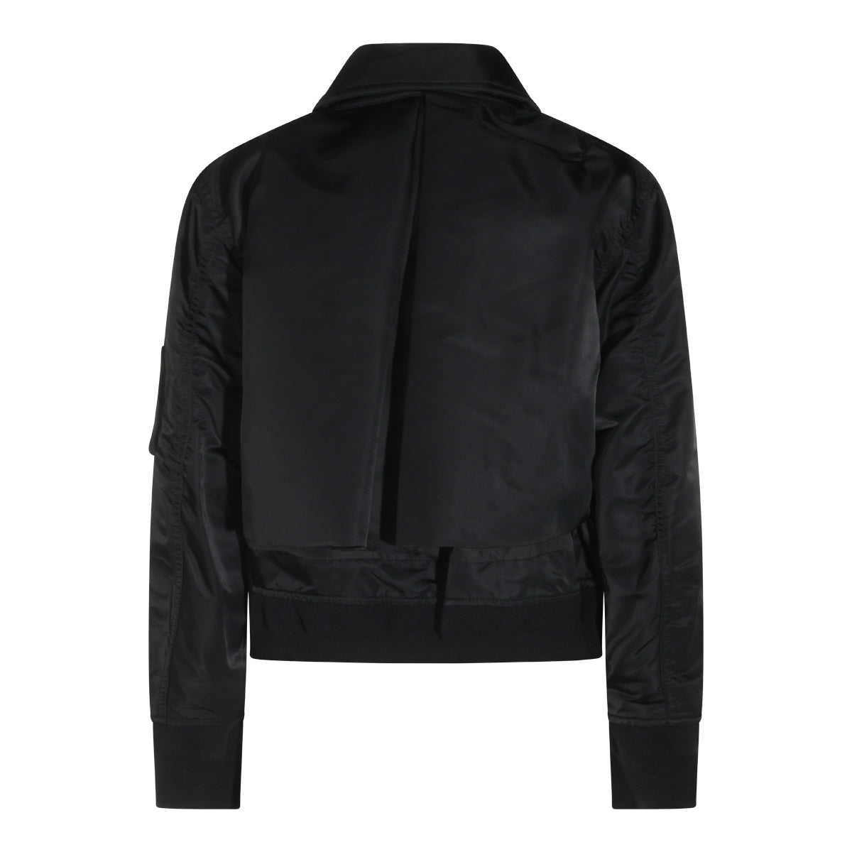 BLACK NYLON TWILL BLOUSON
